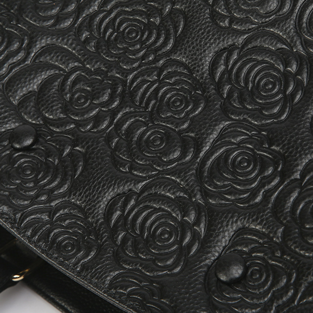 <tc>Stacy Handtasche mit Blumenprägung</tc>
