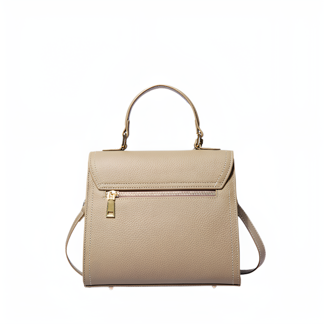 <tc>Aubri Strukturierte Lederhandtasche</tc>
