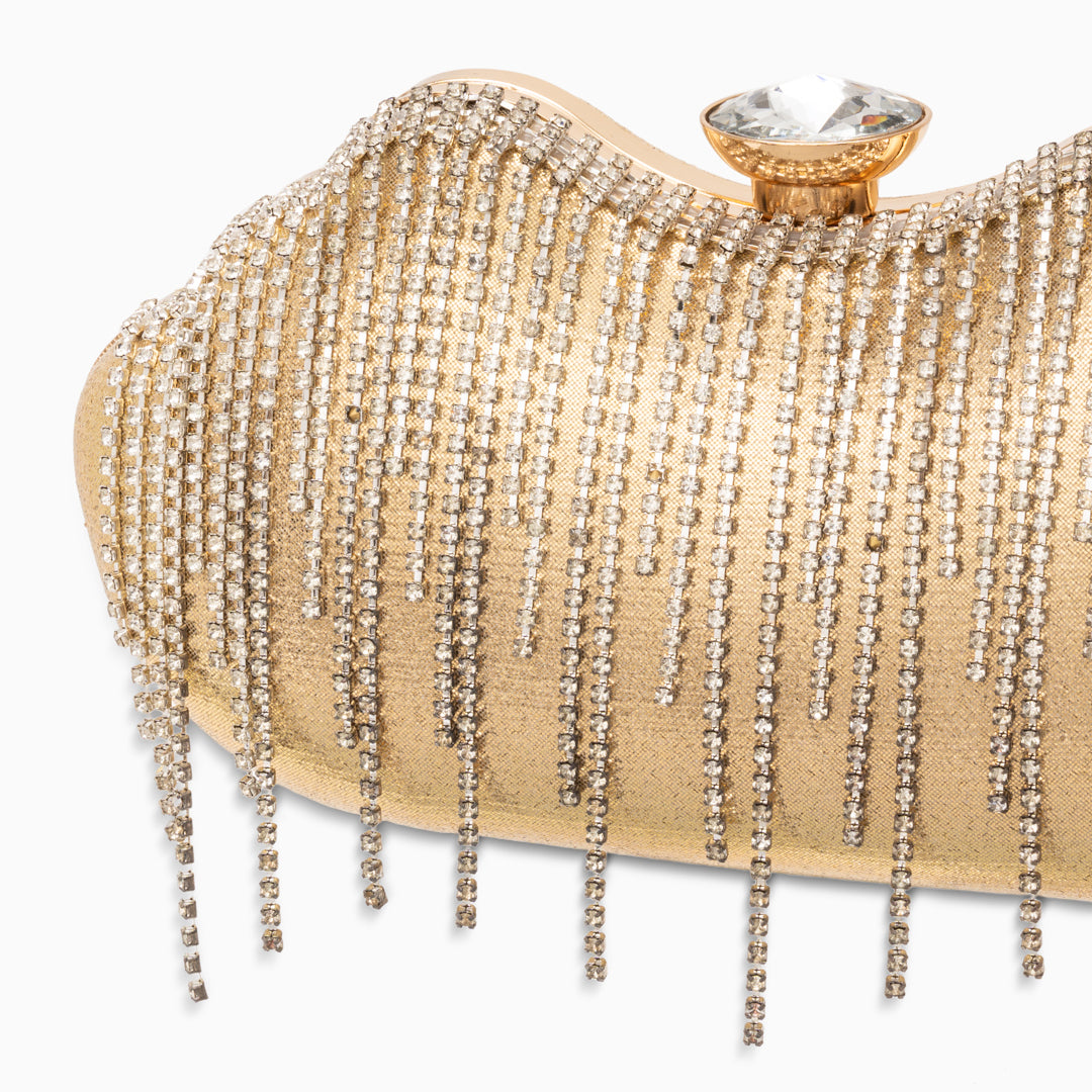 <tc>Ambrinee Kristall Fransen Tasche</tc>