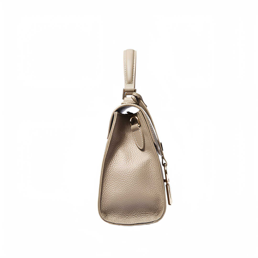 <tc>Aubri Strukturierte Lederhandtasche</tc>