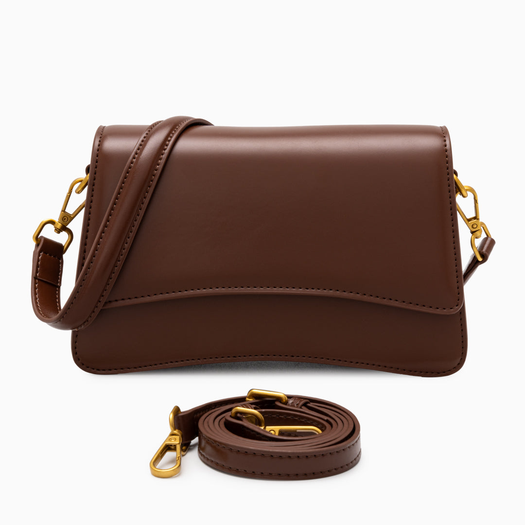 <tc>Britney Sleek Leder Umhängetasche</tc>