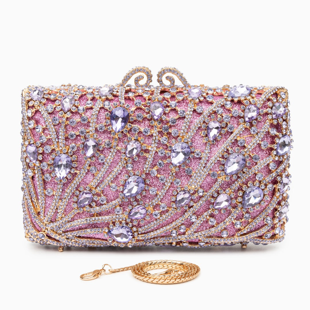 (CS) Siena Strass-Clutch-Tasche