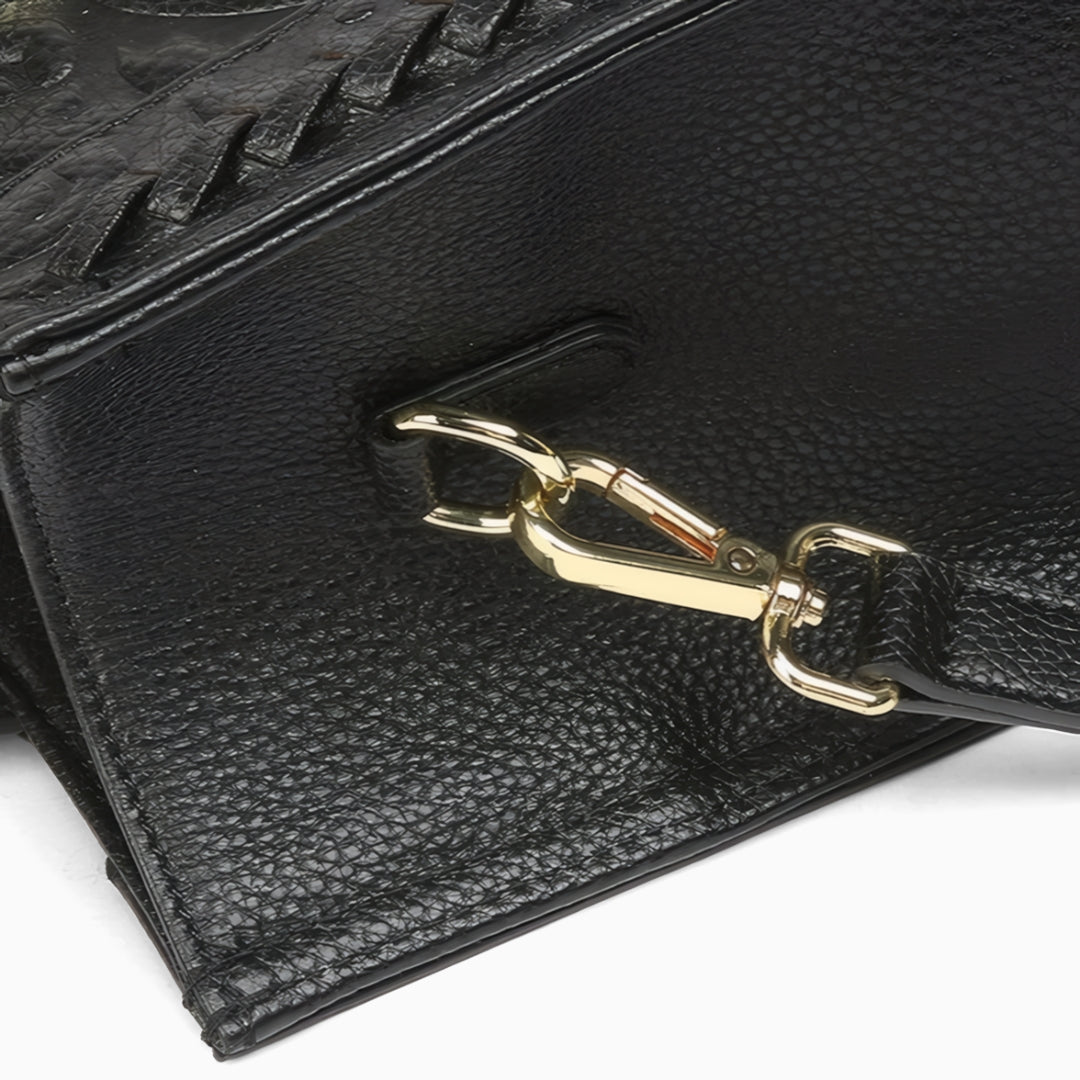 Fiorenza Embossed Medium Tote Bag