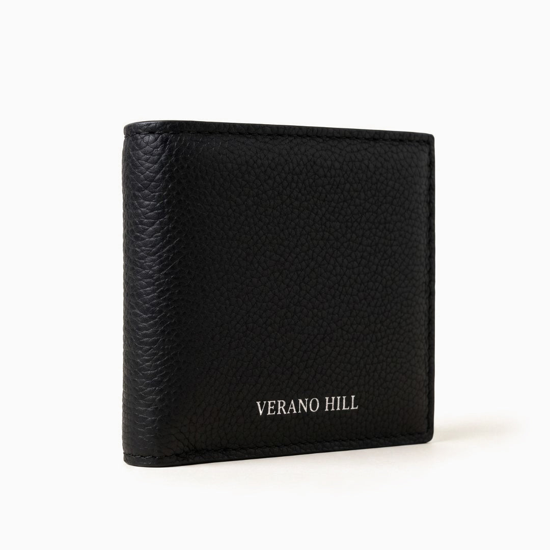 Pebbled Leather Bifold Wallet