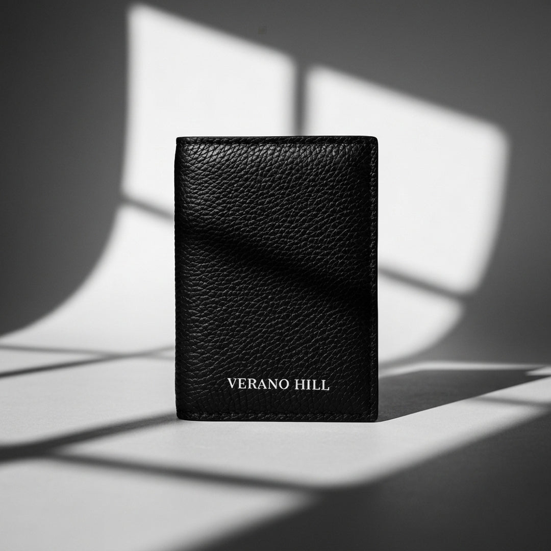 Pebbled Leather Card Holder