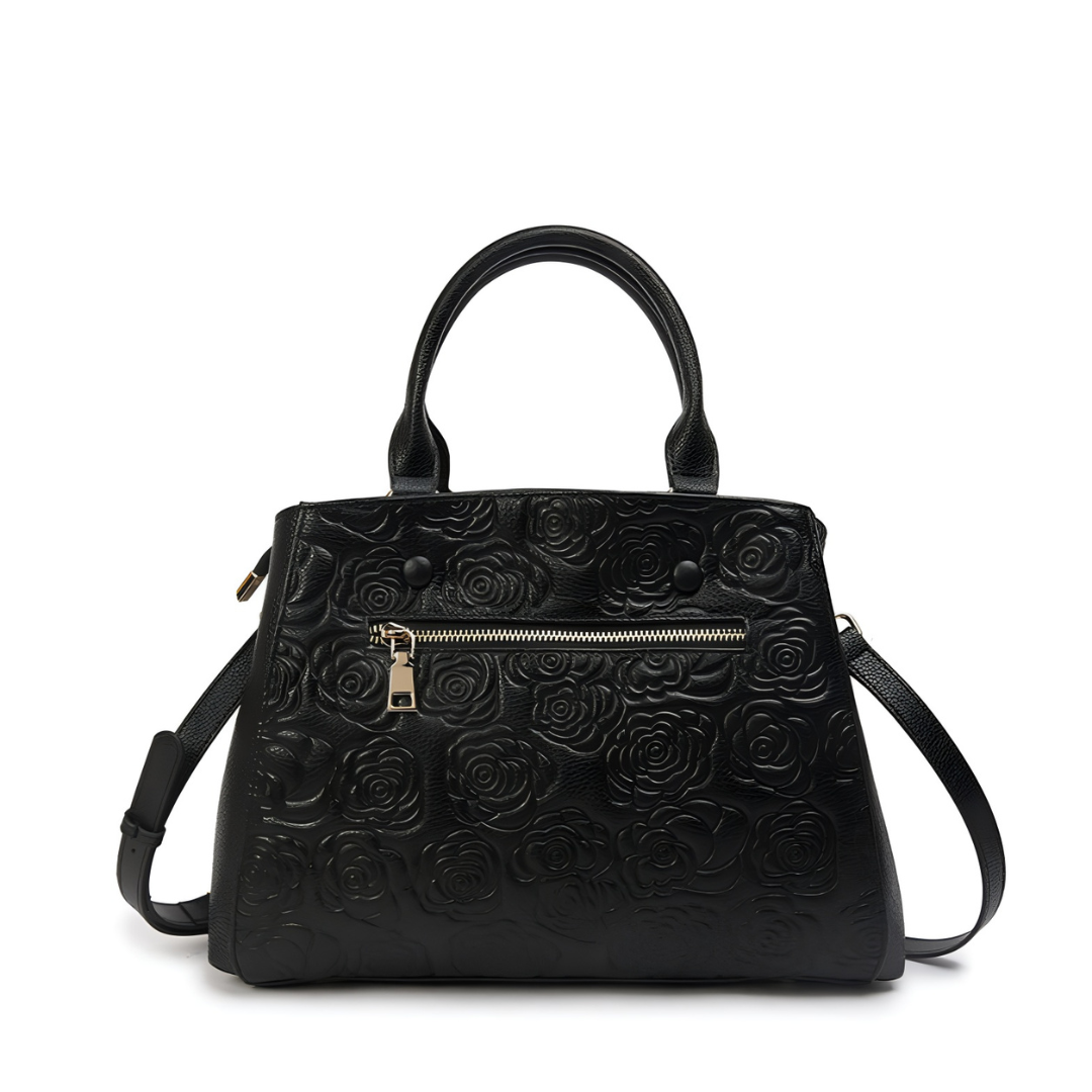 <tc>Stacy Handtasche mit Blumenprägung</tc>