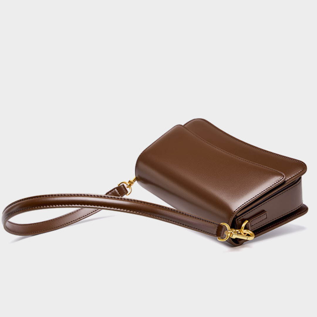 <tc>Britney Sleek Leder Umhängetasche</tc>