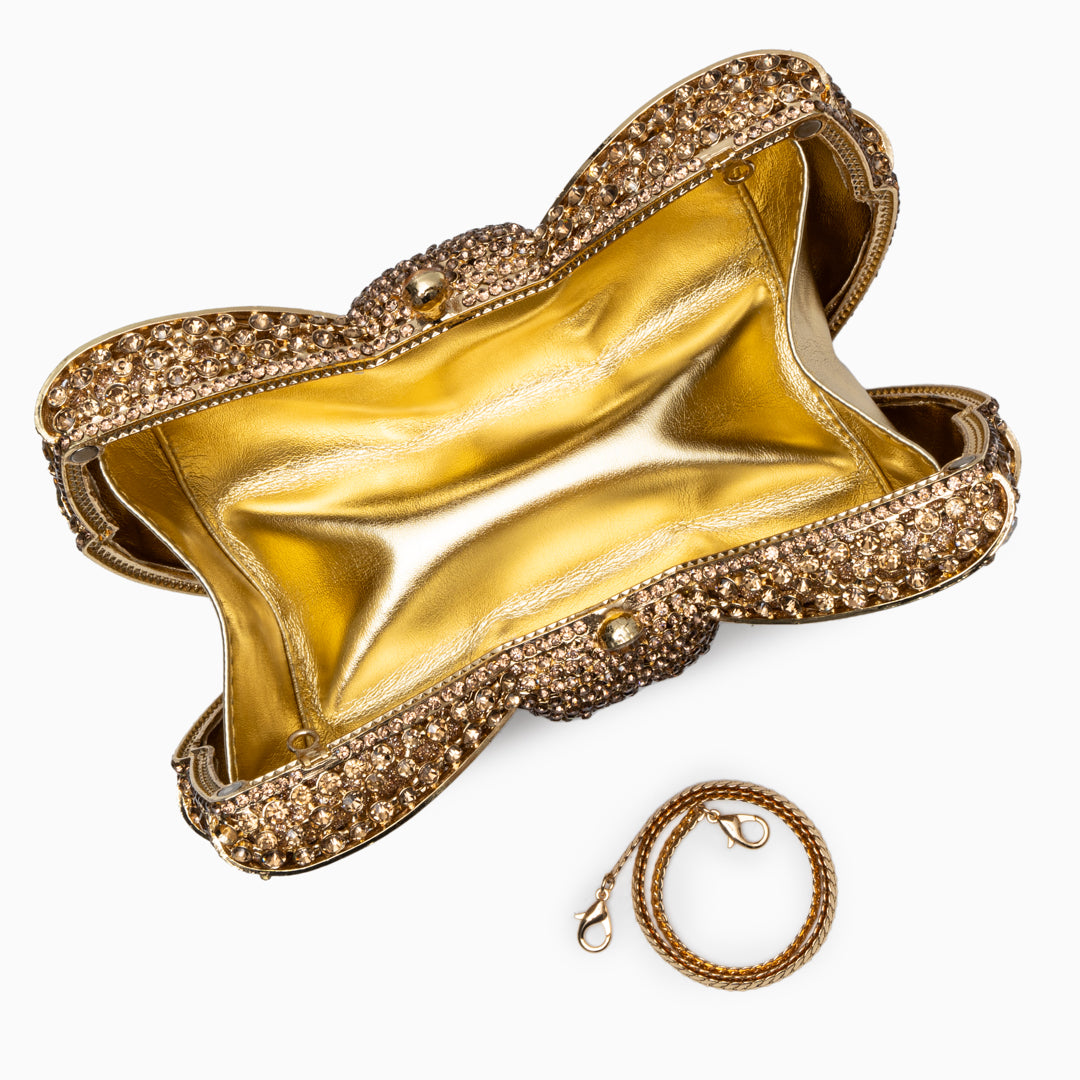 Isabella Clutch Tasche - Gold