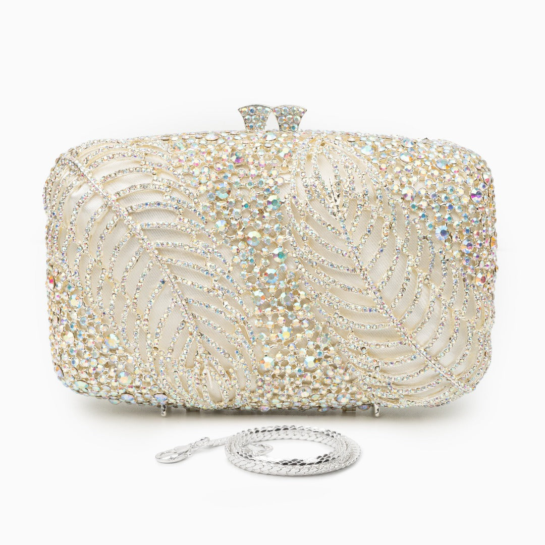 Sparkling Leaves Clutch Tasche