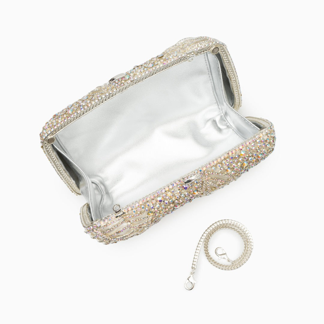 Sparkling Leaves Clutch Tasche