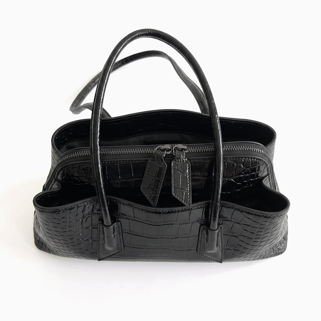 Ottoline Croco Leather Shoulder Bag
