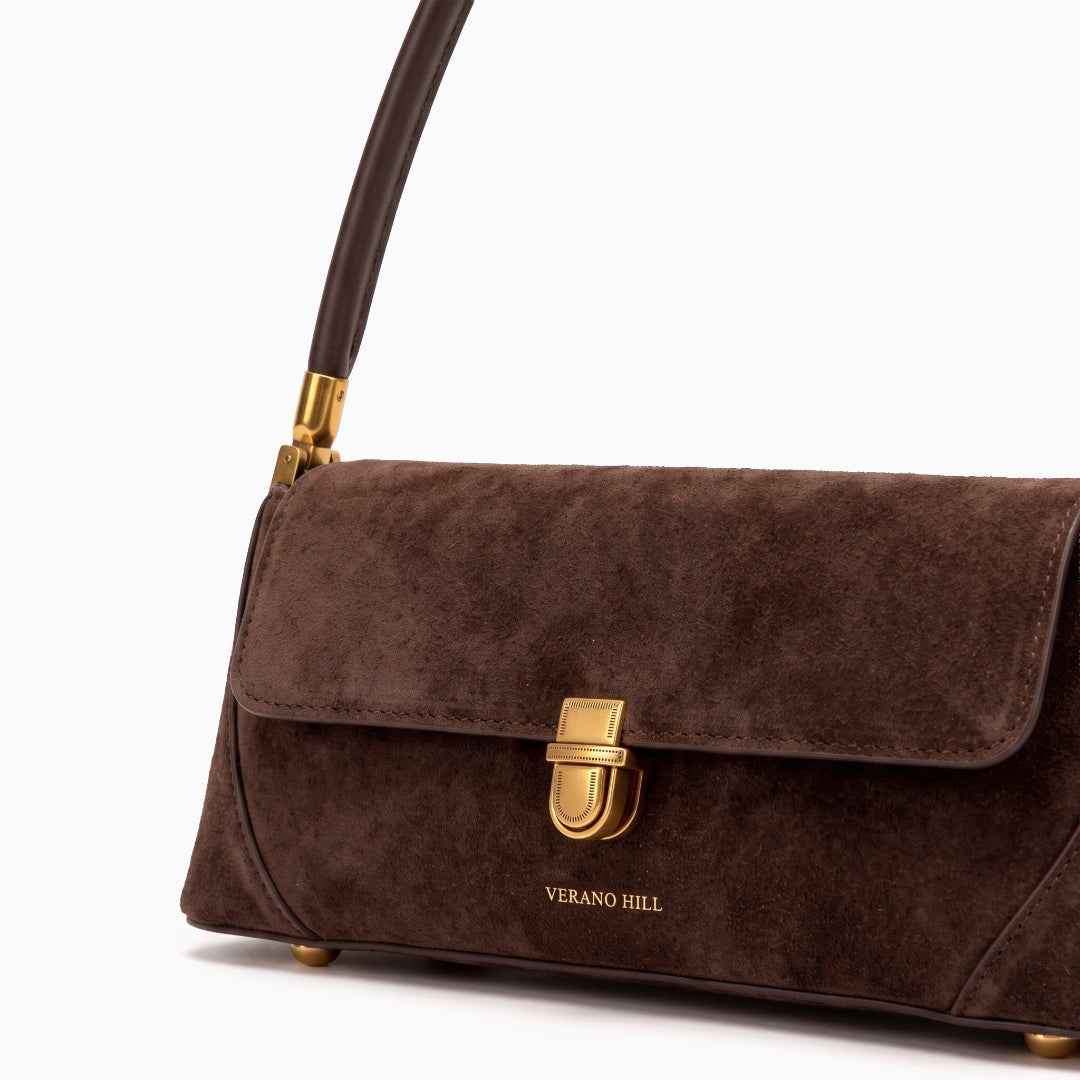 Parisienne Suede Shoulder Bag