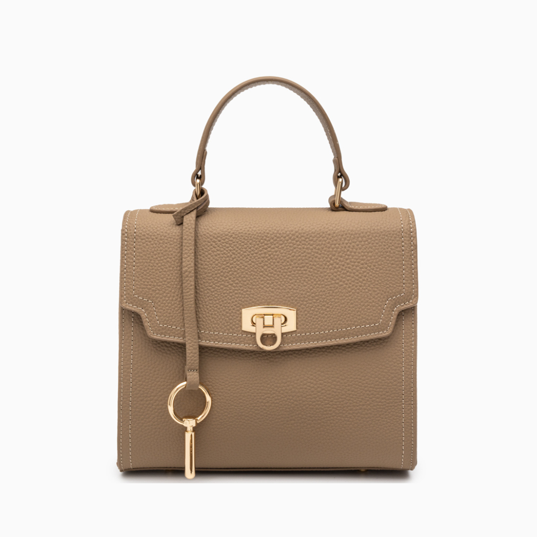 <tc>Aubri Strukturierte Lederhandtasche</tc>
