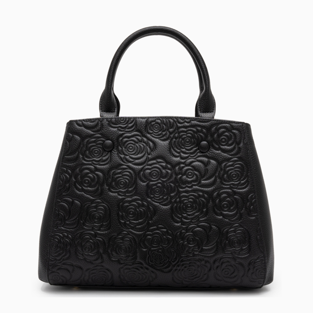 <tc>Stacy Handtasche mit Blumenprägung</tc>