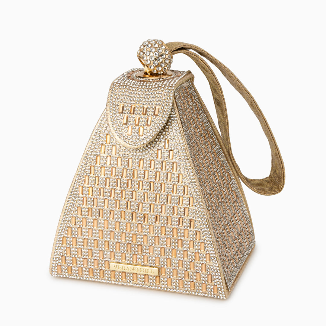 Kristall-Pyramide Handtasche