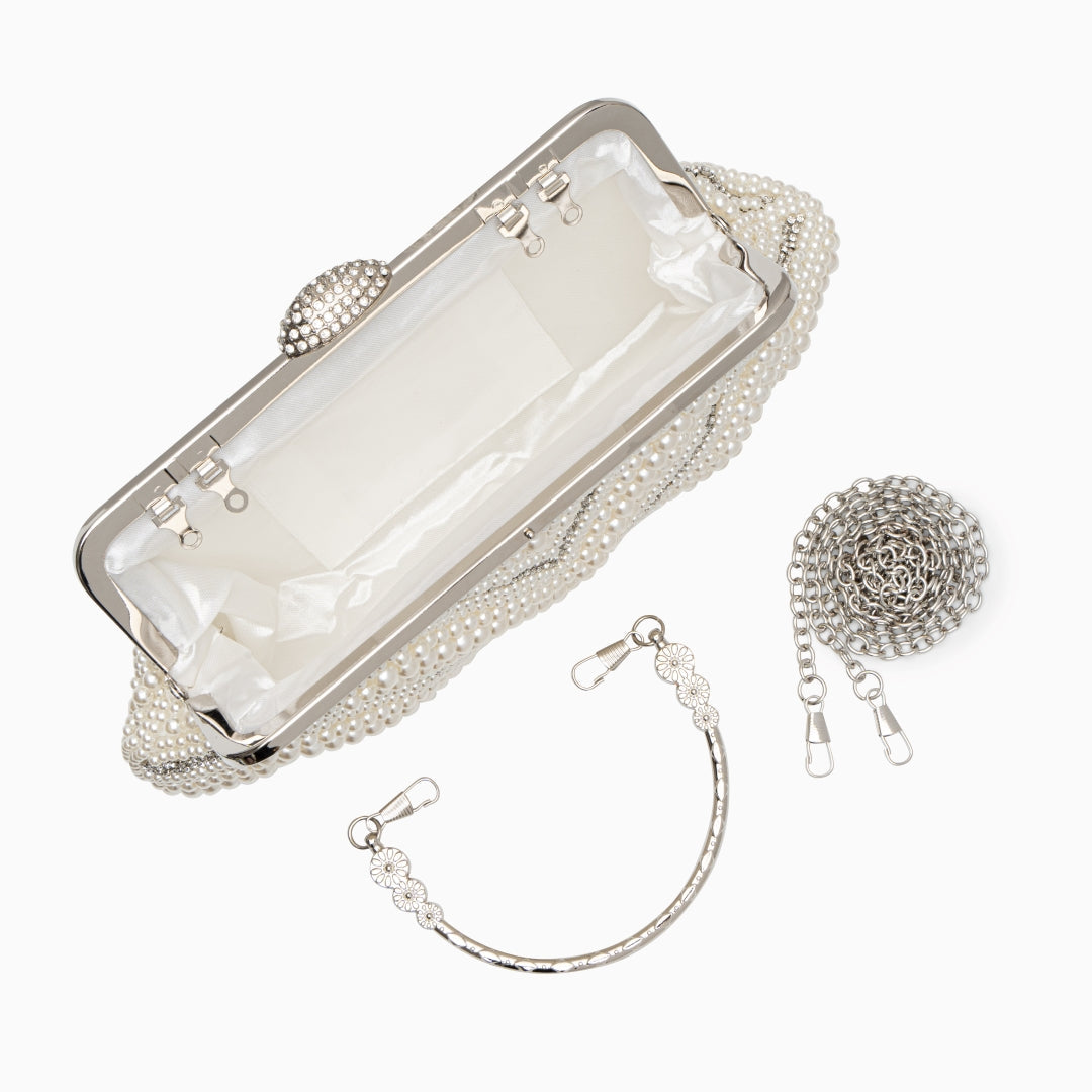 Pristine Pearl Clutch Tasche