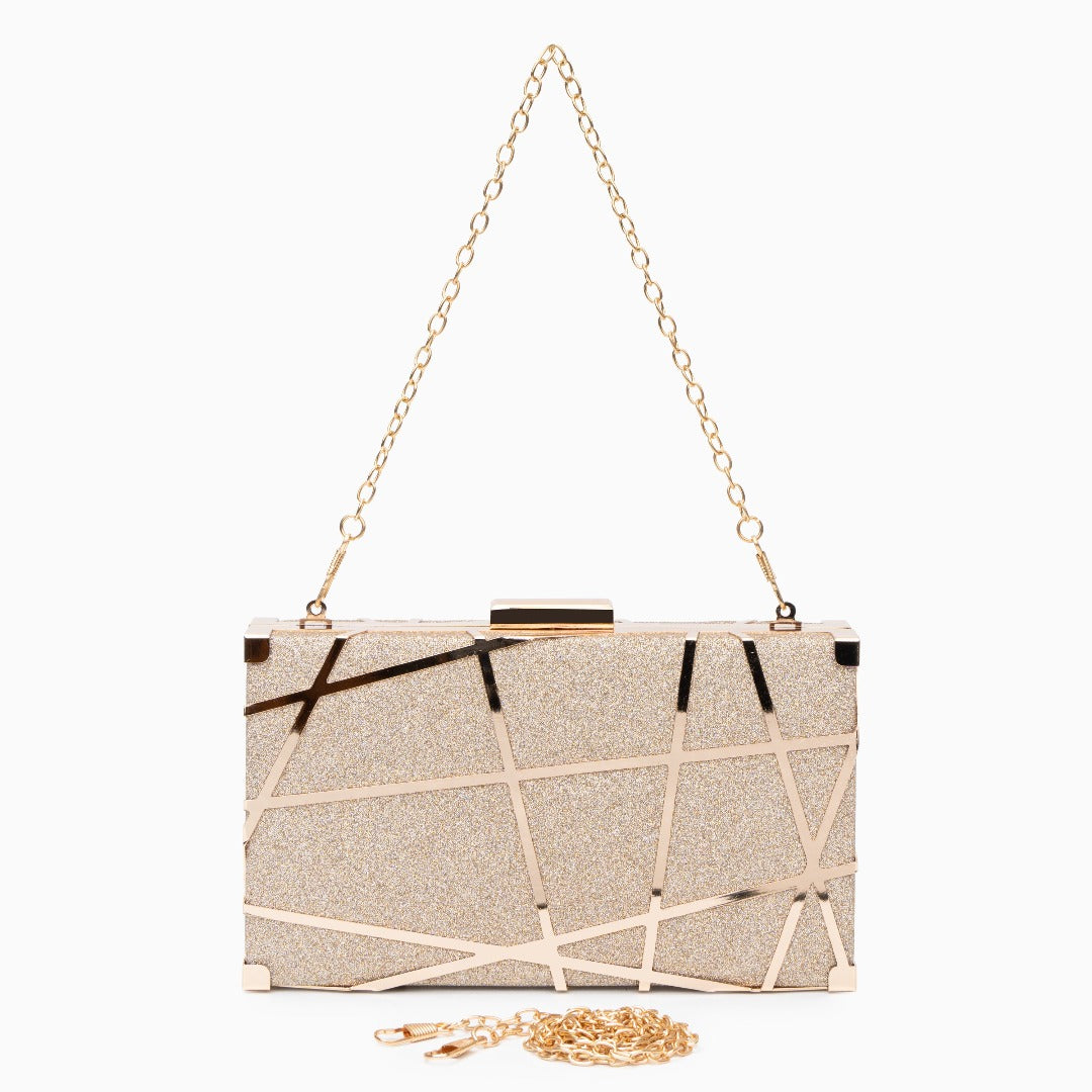 Geometrische Clutch-Tasche