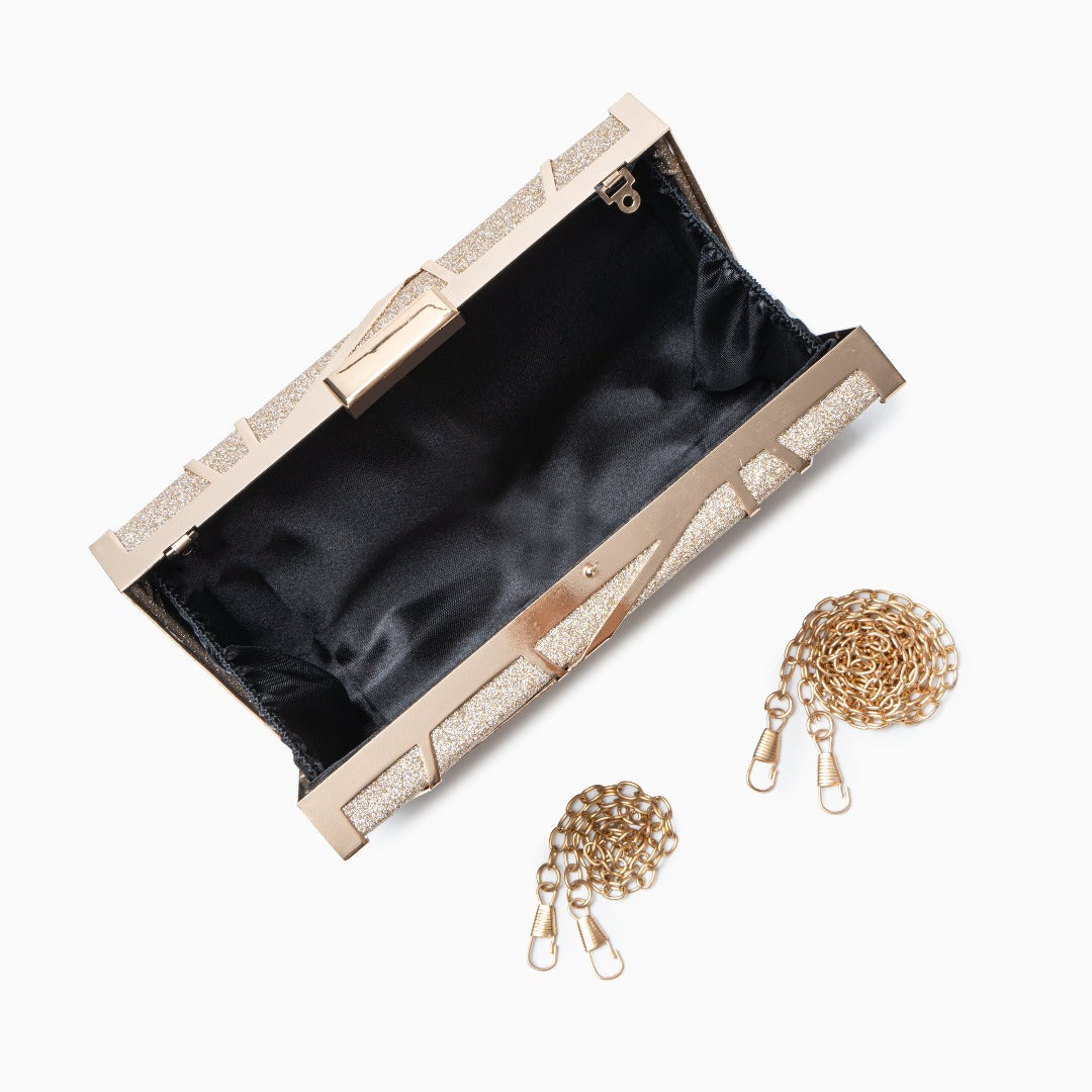 Geometrische Clutch-Tasche