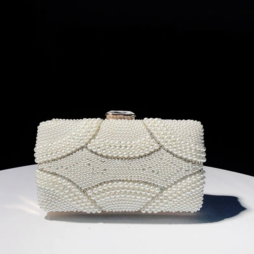 Violeta Perlen Clutch Tasche