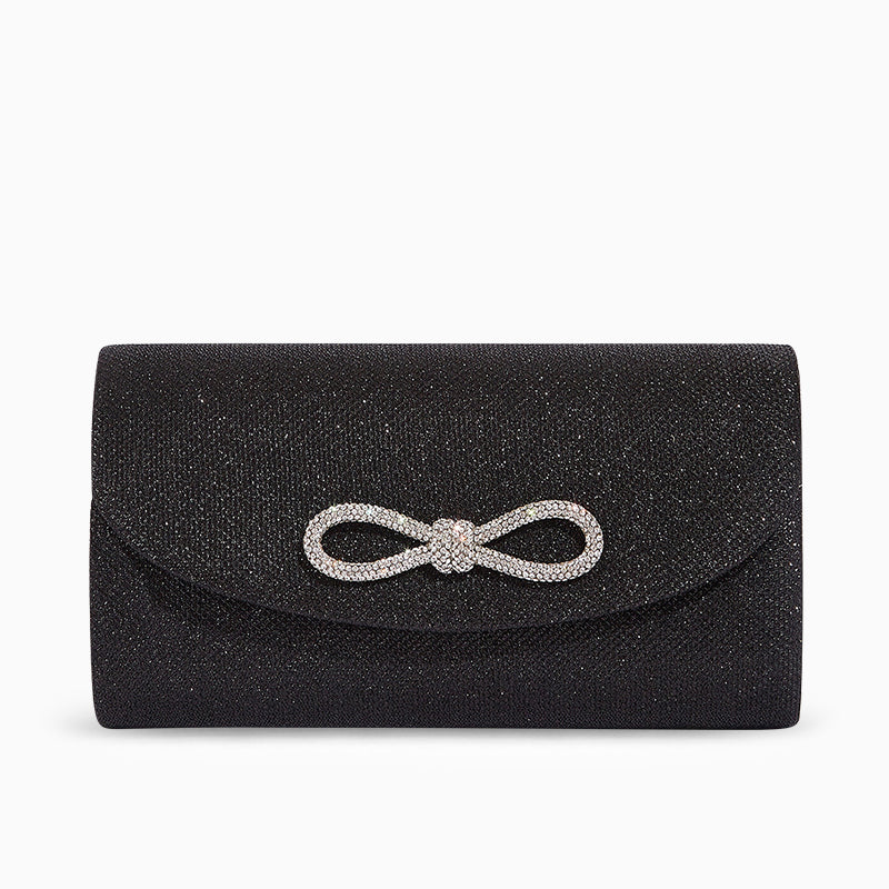 Serena Diamond Bow Clutch Tasche