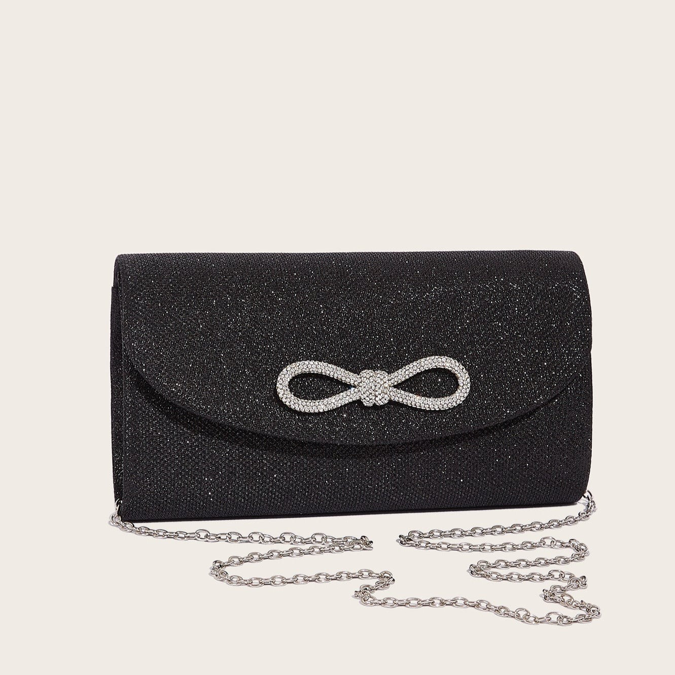 Serena Diamond Bow Clutch Tasche