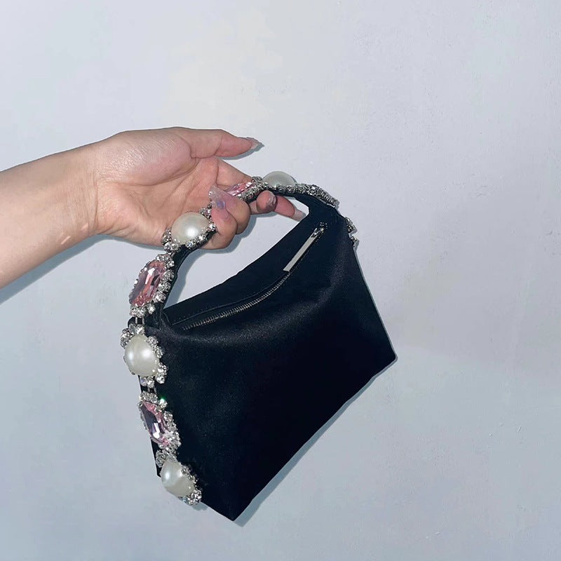 Lesly Diamant-Perlenhandtasche